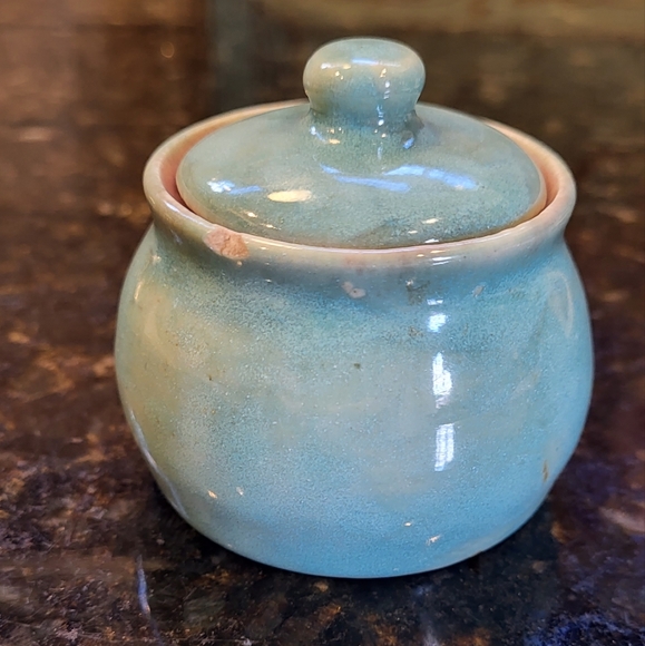 Rare Pisgah Forest Pottery Mini Covered Sugar Bowl and Creamer Set - Picture 11 of 16